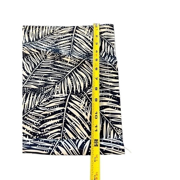 HOWON High Rise wide Leg Tropical Palazzo Pants size L - Picture 7 of 8